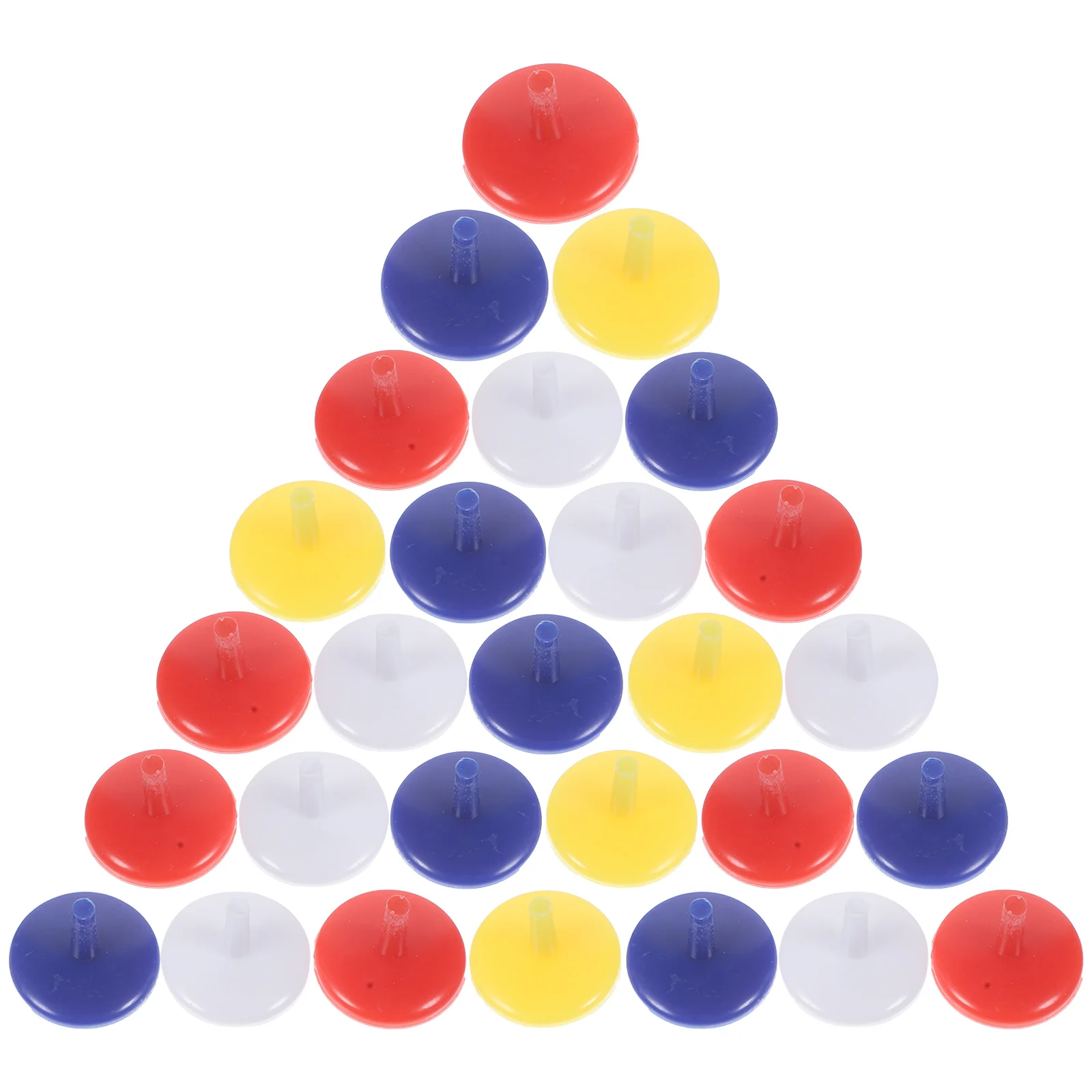 

50pcs Round Shaped 071 Inch Plastic Ball Markers (Random Color)