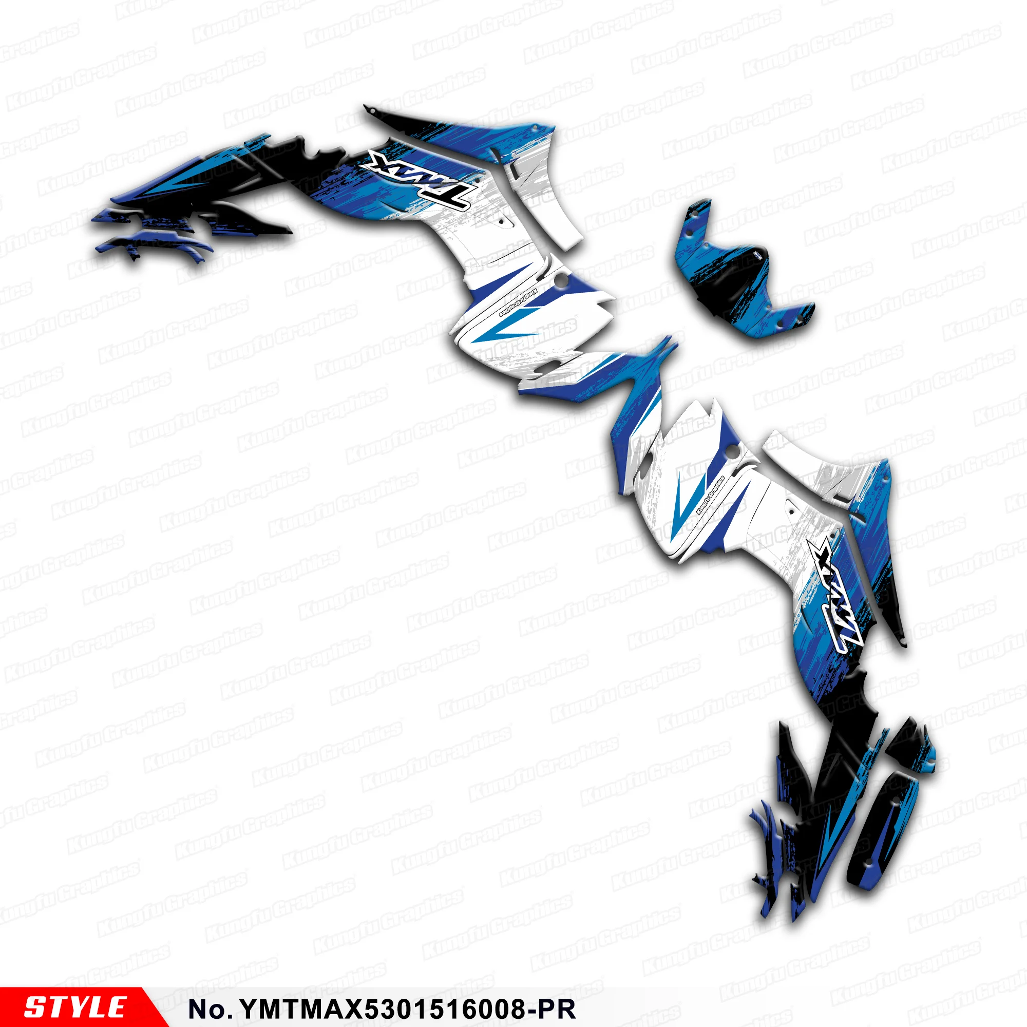 

Гоночная наклейка, ламинированные наклейки для Yamaha TMAX 530 2015-2016, YMTMAX5301516008-PR