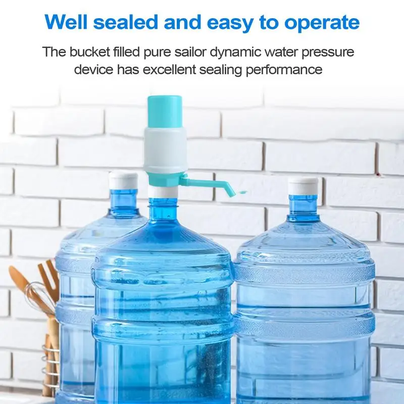 Manual Water Pump for 5&6 Gallon Bottle, Removable Hand Pressure Water Dispenser, Bottle/Jug Hand Pump for Household Use