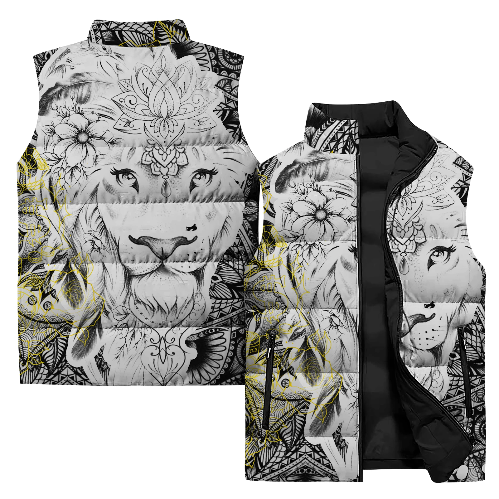 Chaquetas de hombre con diseño de mariposa, chalecos de invierno para hombre, chalecos con diseño de conejo para hombre, chalecos con calefacción de águila para hombre, abrigos cálidos, modernos y dur
