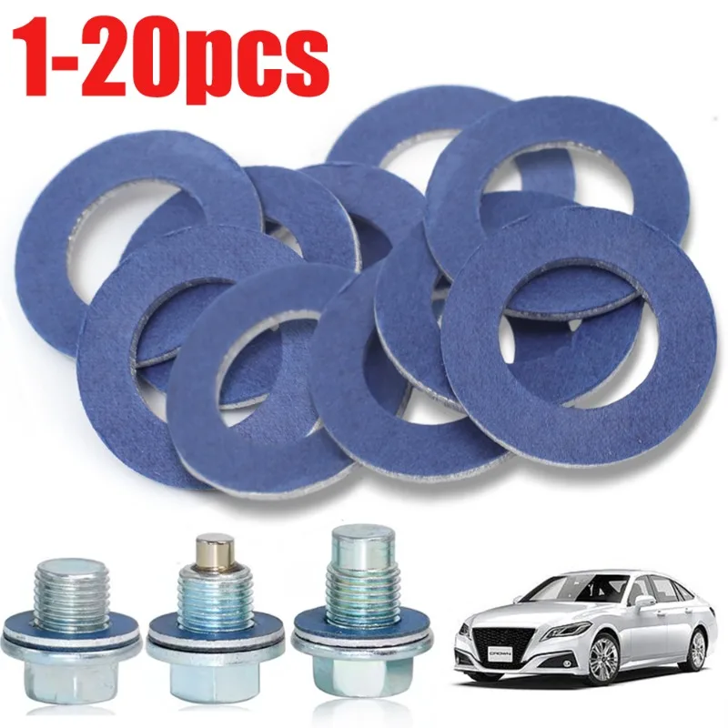 1-20pcs  Oil Pan Gaskets for Toyota Camry Corolla Lexus Scion Replaces Oil Drain Plug Gaskets Seal Gasket # 90430-12031