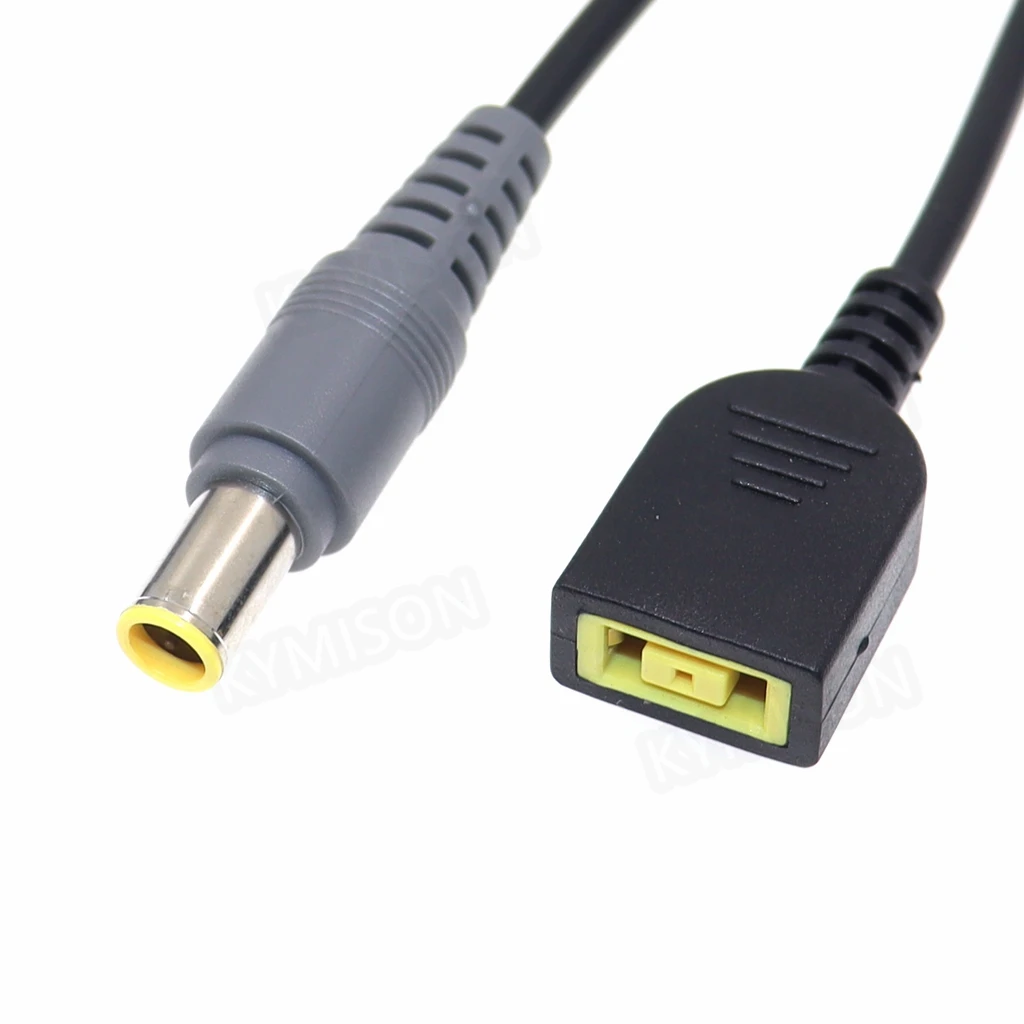 JMT DC 7,9 x 5,5 mm rotondo jack tondo quadrato USB convertitore cavo adattatore di alimentazione per PC compatibile per Lenovo ThinkPad IBM caricatore (15 cm, 4,0 x 1,7 mm maschio-USB femmina
