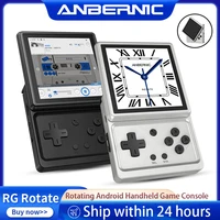 Console de jeu portable Anbernic RG Rotate avec écran pivotant de 3,5 pouces, Android, batterie de 2000 mAh, émulateur de jeux rétro, prise en charge du streaming Wi-Fi, IA 1