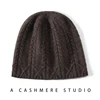 Winter New Women Hat 100% Cashmere Knitted Headgears Beanies Soft Warm Hats Lady Fashion Jacquard Bonnet High Quality Girl Cap 4