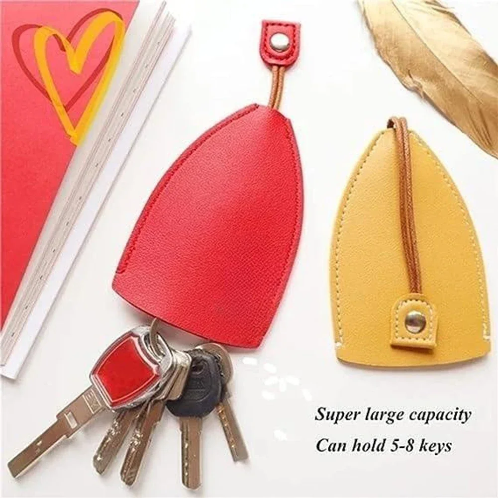 Creative Pull-Out Key Case Cover Leather Large-Capacity Key Sleeve Keychain Bag Not-Easy Slip Car Case Cover key case key case cover