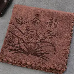 Chinese Style Thick Tea Towel Super Absorbent High-end Tea Set Accessories Table Mats Household Professional Rag Tea Napkin