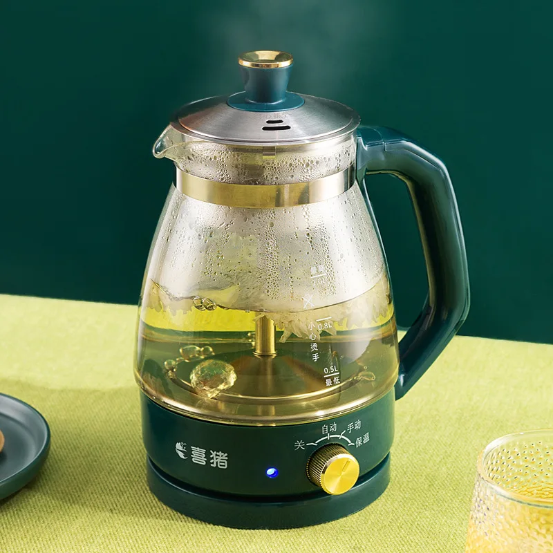 1L Electric Kettle Heat-resistant Glass Tea Infuser Pot With