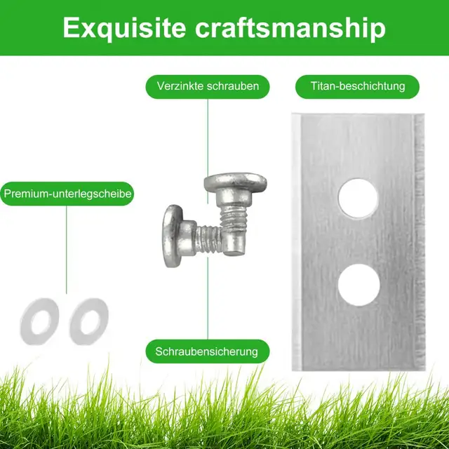 Replacement Robotic Mower Blades, 36pcs Replacement Metal Mower Blades