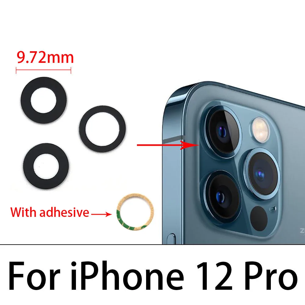 Premium Back Rear Camera Glass Lens with Adhesive
