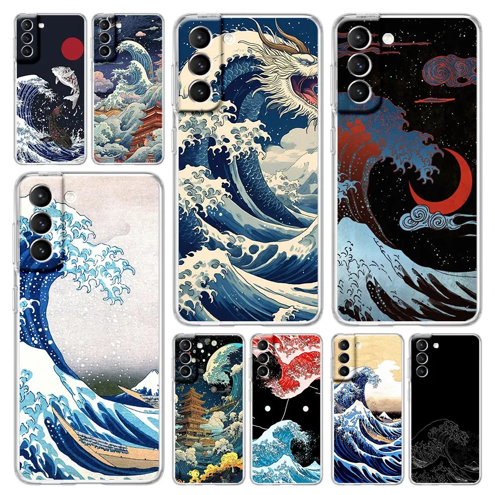 Fashion Japan The Great Wave Of Kanagawa Clear Phone Case