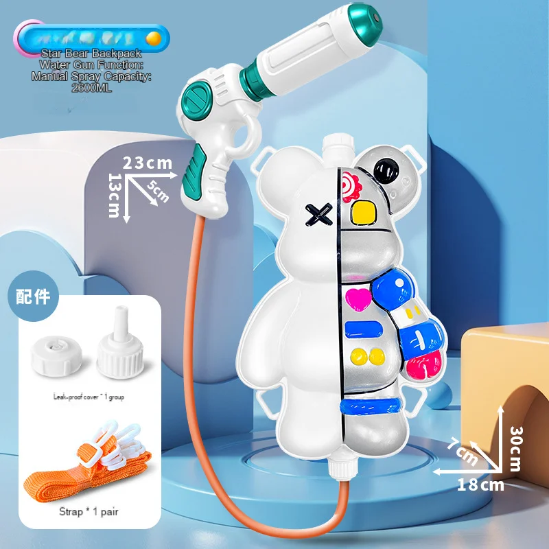 Kids Animal Backpack Water Gun ,Summer Outdoor Mini Cartoon Animals Baby Backpack Water Gun ,Beach Pool Party Fight Gun Toy Gift 6