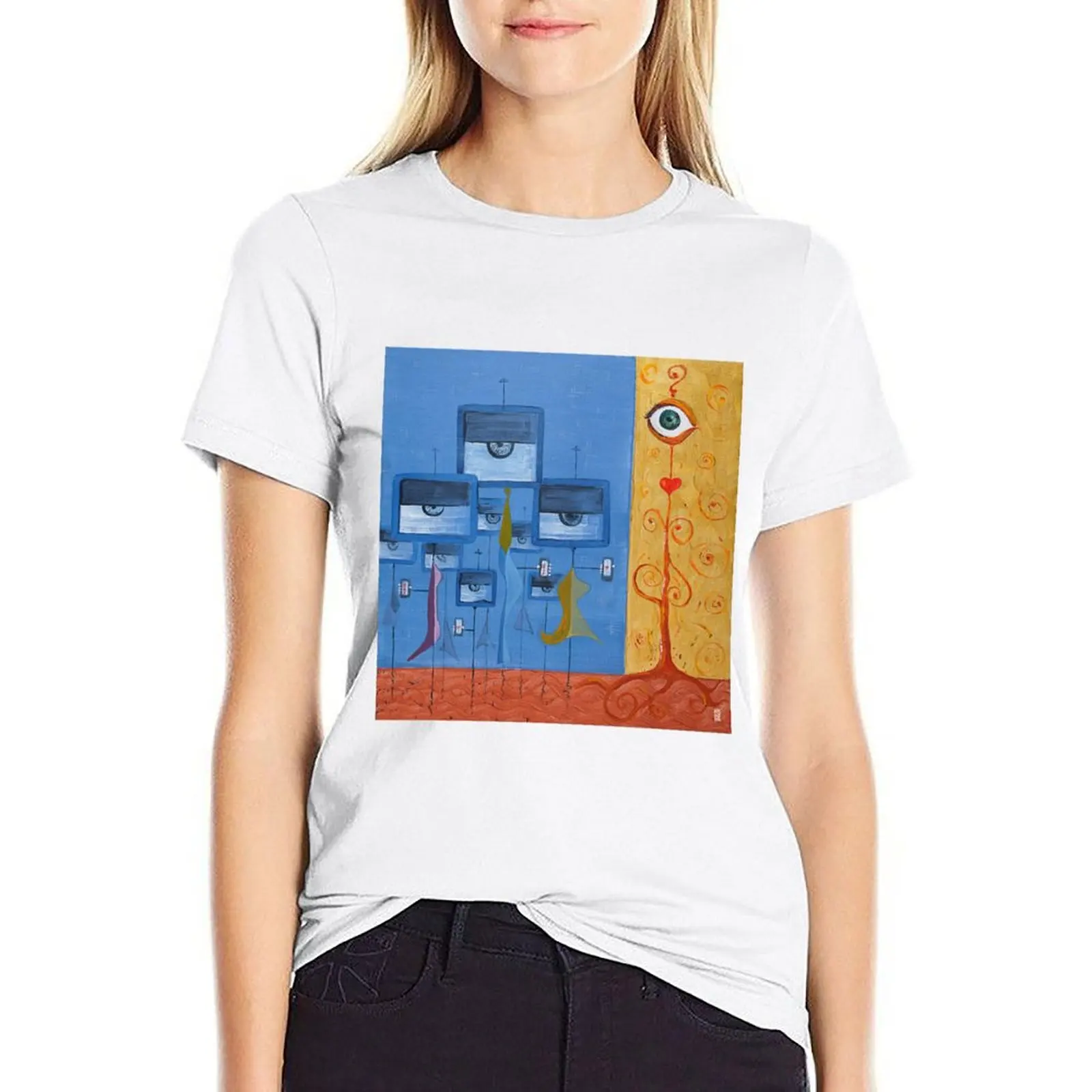 

Mainstream Hypnosis T-shirt summer clothes funny vintage clothes summer clothes for Women
