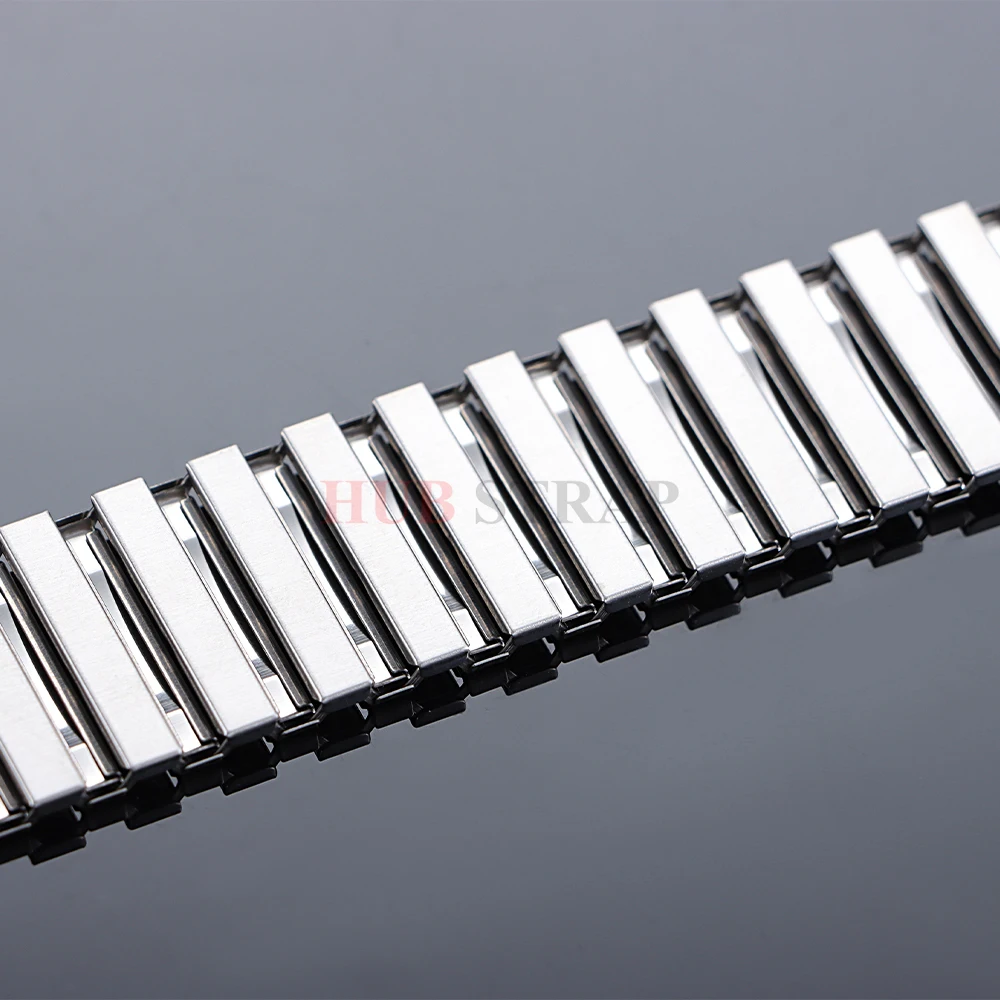 Versatile Metal Elastic Stretch Wristband in Stainless Steel