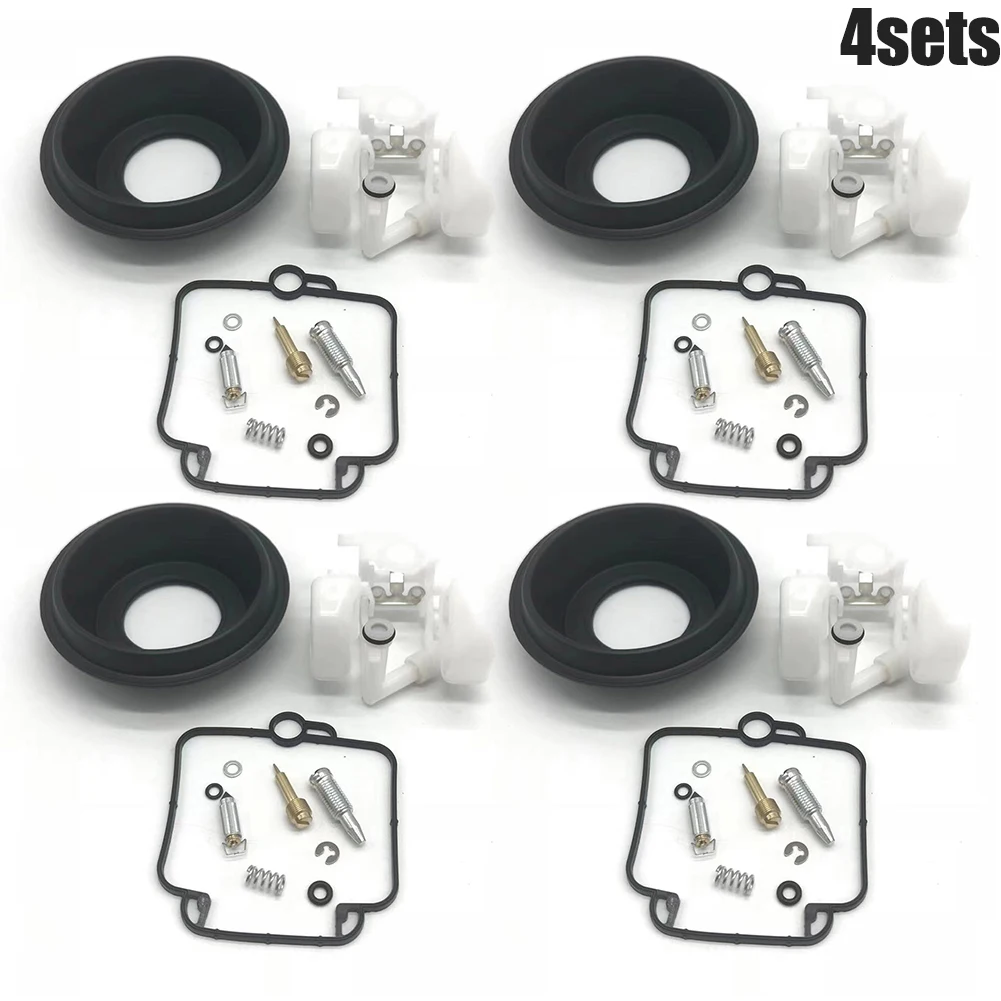 

Комплекты запчастей для карбюратора, комплект из 4 сменных наборов резины и металла, прочный поплавок с диафрагмой