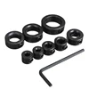 Hot Sell 7Pcs/Lot 3-12mm Drill Bit Depth Stop Collar Ring Positioner Spacing Ring Locator Woodworking Drill Bit Hex Wrench 4