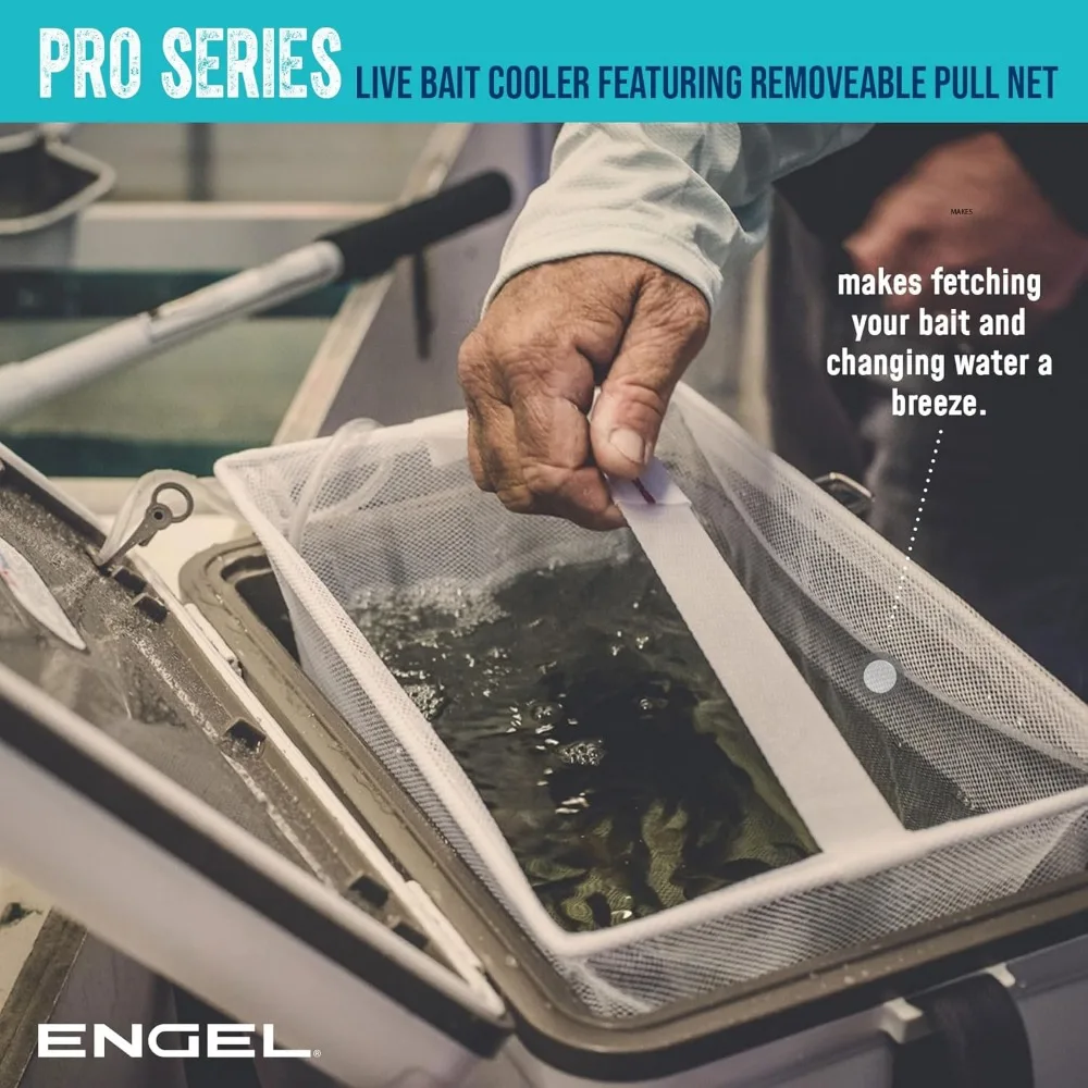 Live Bait Pro Well with Lithium-Ion Rechargeable Aerator