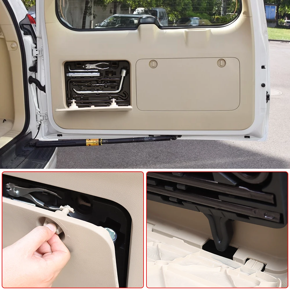 2010-2023 토요타 랜드 크루저 프라도150 테일게이트 트렁크 비상 도구함 LC150 인테리어 업그레이드 액세서리 개조