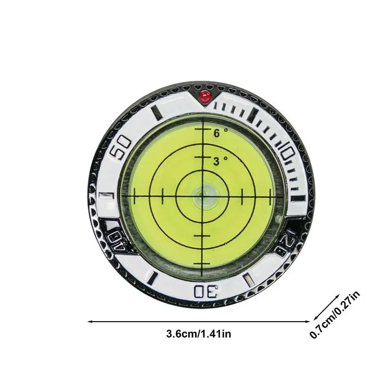 Golf Green Reader Golf Ball Marker With Level Sure Putt Pro Green Reading Aid Poker Chip Style Bubble Level Accessories