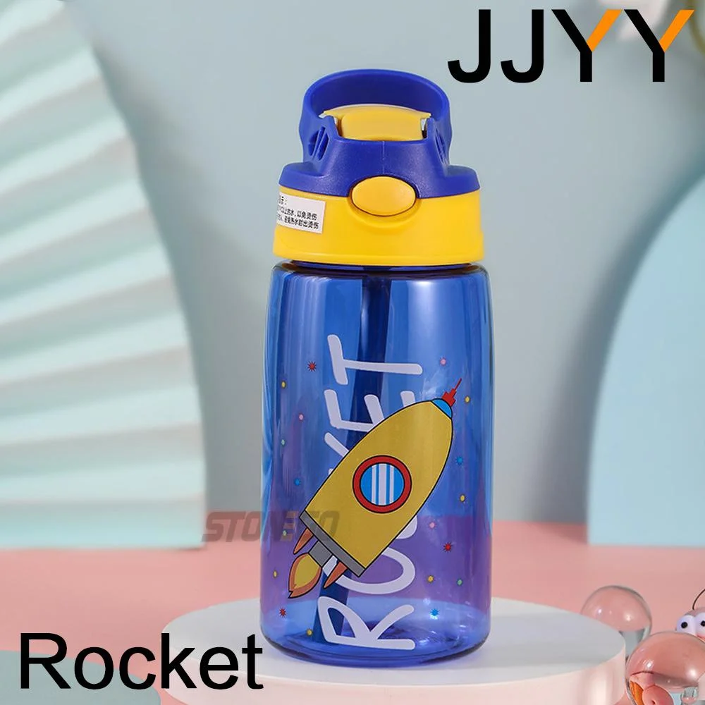 Children'S Water Bottle With Straw And Handle