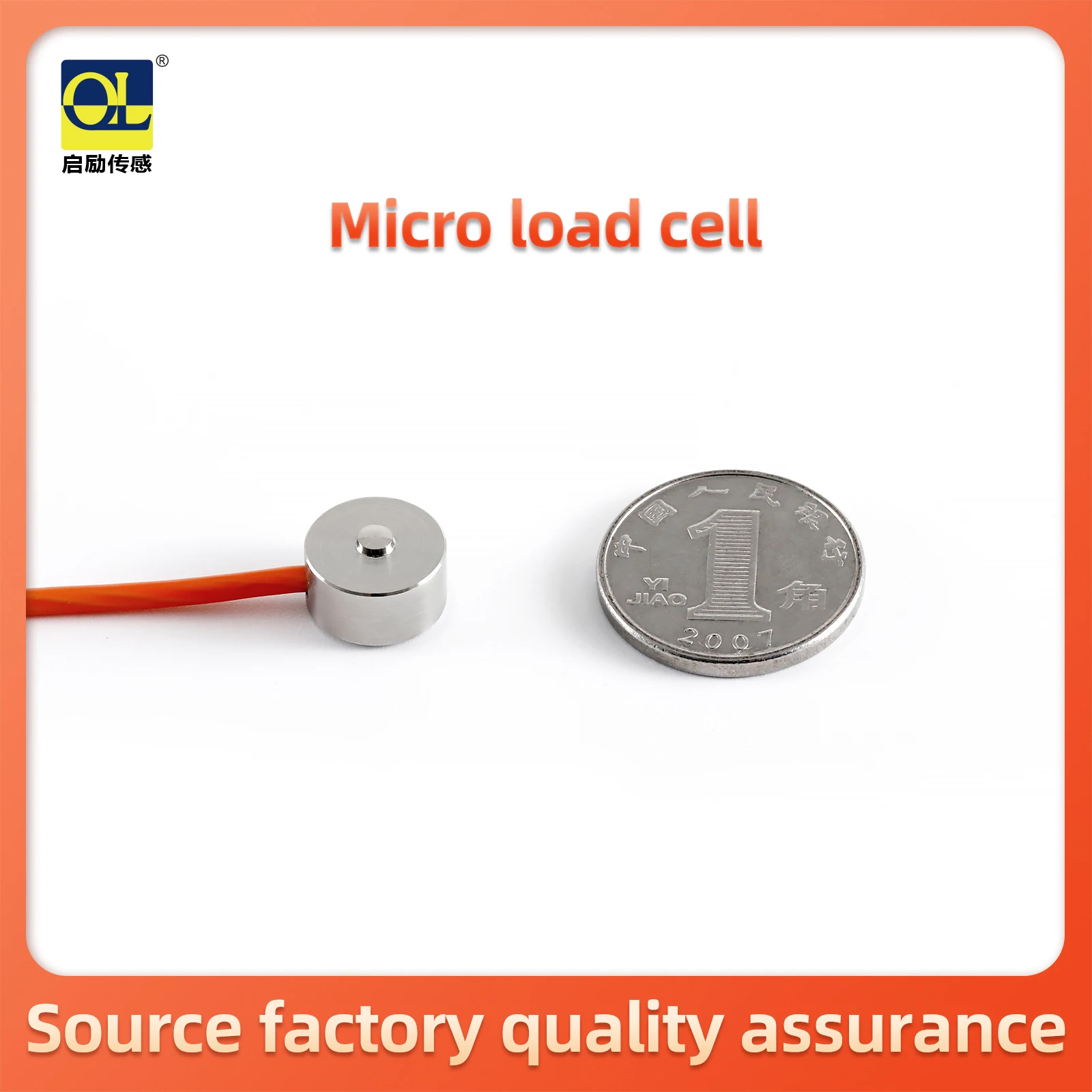 Micro Load Cell Tension Compression Force Sensor Weight Pressure Column Robotic Touch Sense System Gravity Adapts 5/10/20/30/50kg