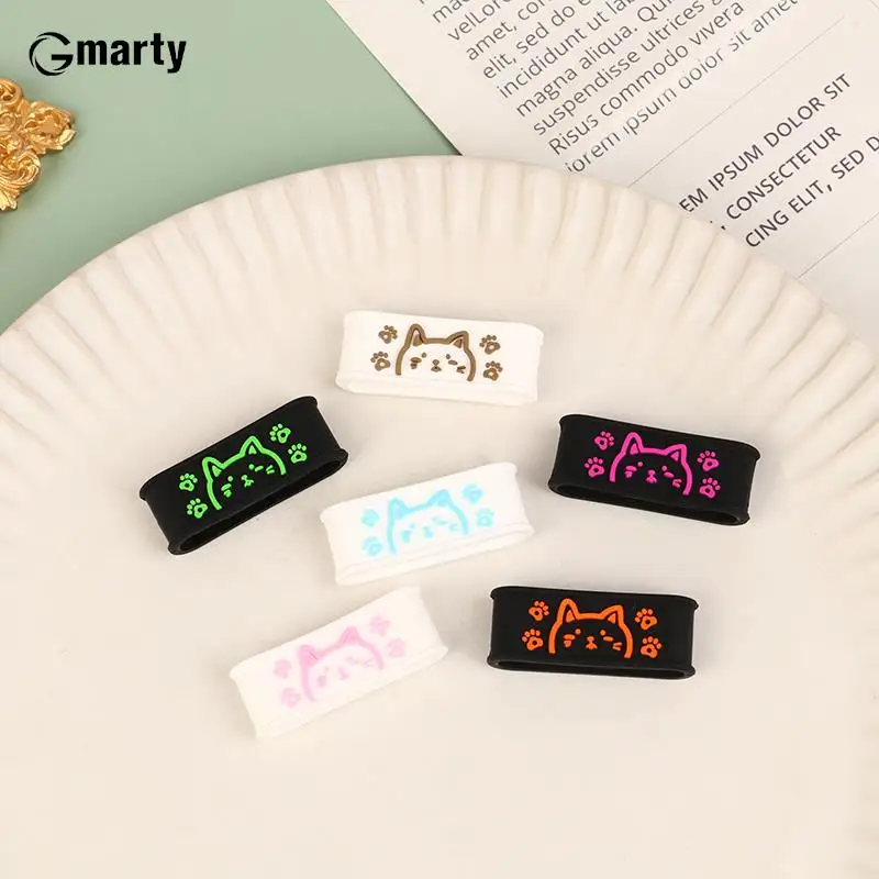 

1Pc Cartoon Cute Tennis Racket Handles's Silicone Anti-Slip Ring Sweat-Absorbent Grip Fixed Tennis Overgrips Rubber Ring