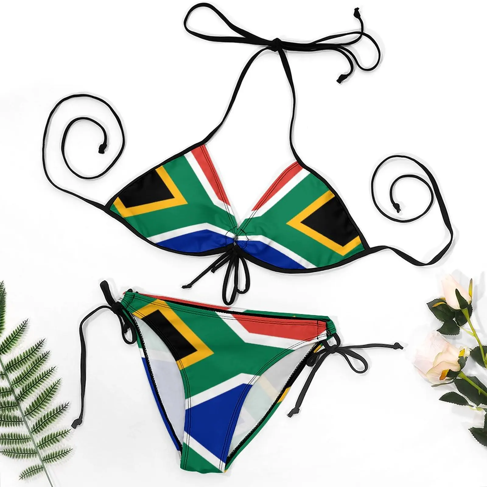 

Bikini South Africa Flag - African Rugby Springboks, Sticker Duvet Bedspread T-Shirt Classic Sexy Women's Bikinis Funny Novelty