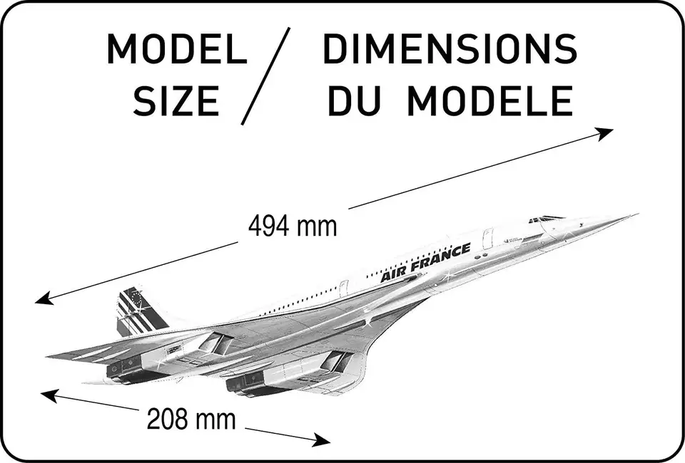 Heller 80445 model kit Concorde