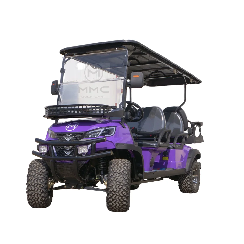 Ce Dot Club Car 48/60/72V Golf Cart 5Kw Motore Batteria Al Litio Pannelli Solari 4 6 Posti Telecamera Di Backup Carrelli Da Golf