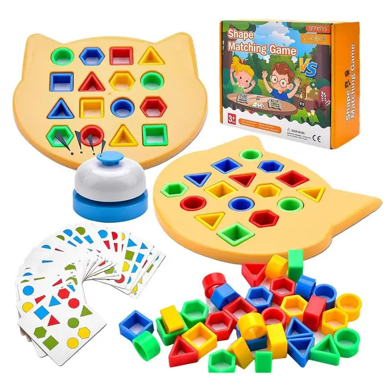 

Игра, подходящая форма, геометрическая форма, пазл для активности, развивающая красочная сочетающаяся Форма цвета, сортировщик для детей