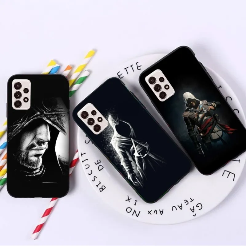 A-Assassins Creed Smart Phone Case Per Samsung A91 A81 A73 A72 A71 A30S A20 A12 A13 A52 A53 4G 5G Black Soft Phone Cover Funda