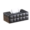 PU Tissue Box Rectangle Paper Towel Holder Desktop Napkin Storage Container Kitchen  Tray For Home Office 2