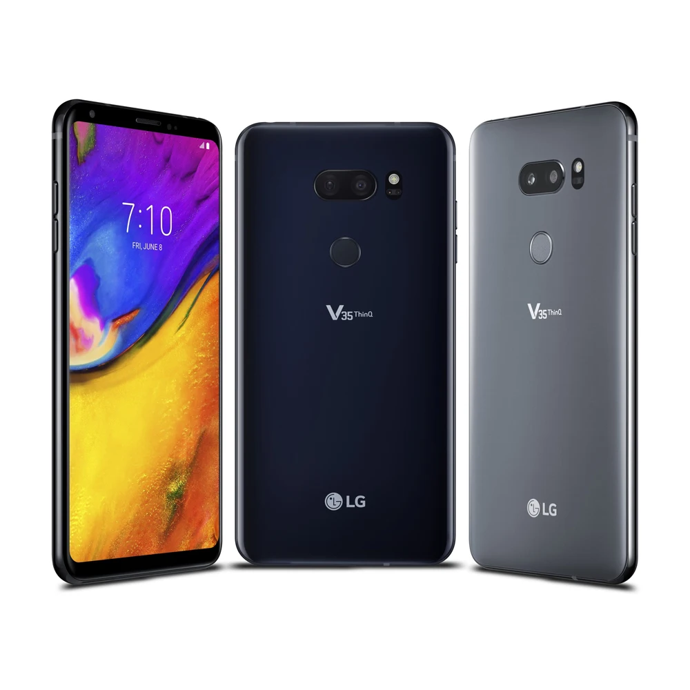 refurbished samsung Unlocked Original LG V35 ThinQ 4G LTE Mobile Phone 6GB RAM 64GB ROM 16MP Camera Android Snapdragon 845 Octa-Core SmartPhone iphone 8 refurbished