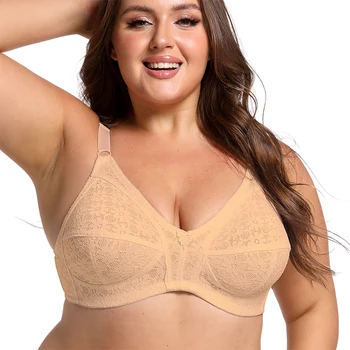 2024 Estate nuovi reggiseni senza fili per le donne Biancheria intima confortevole Lingerie traspirante Plus Size 50DE Cup