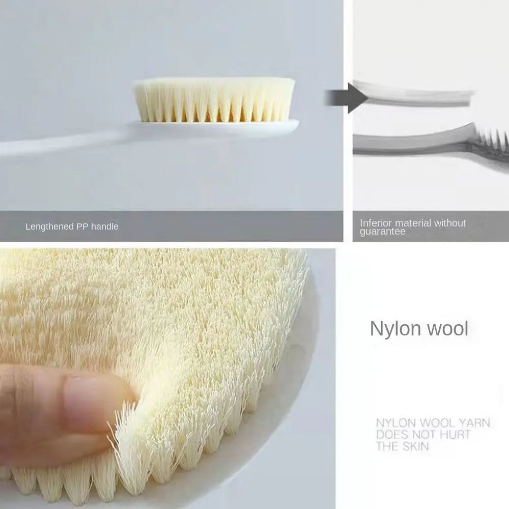 Creative Long Handle Bath Brush Back Rubbing Shower Brush Massager Body Exfoliating Brush Rubbing Back Artifact Cleaning Tools