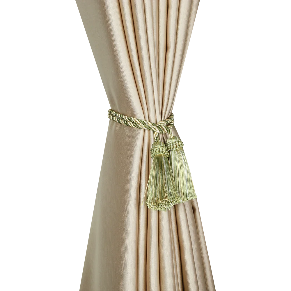 Description Picture 6 of item1Pc Tassel Tieback Curtain Holder Buckle Rope Polyester Handmade Hanging Ball Fringe Decoration For for Livingroom Accessory