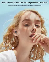 X6 Single-Side Headset Mini Bluetooth Sports Invisible Headset Car Single-Ear In-Ear 5.0 Small Headset - Image 5