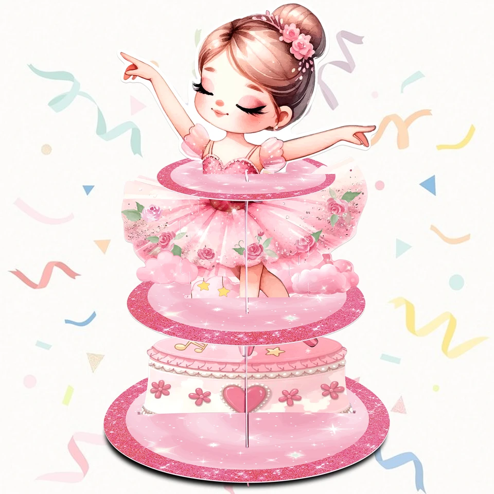 Snapklik.co : 3 Tier Plastic Cupcake Stand Dessert Cupcake Stand Cakes