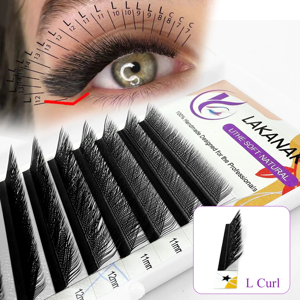 

LAKANAKU YY L Shape Volume Lashes Y Eyelashes Extensions Cilia and Brazilian Volume Cashmere Mink Eyelash Extensions Cilios YY