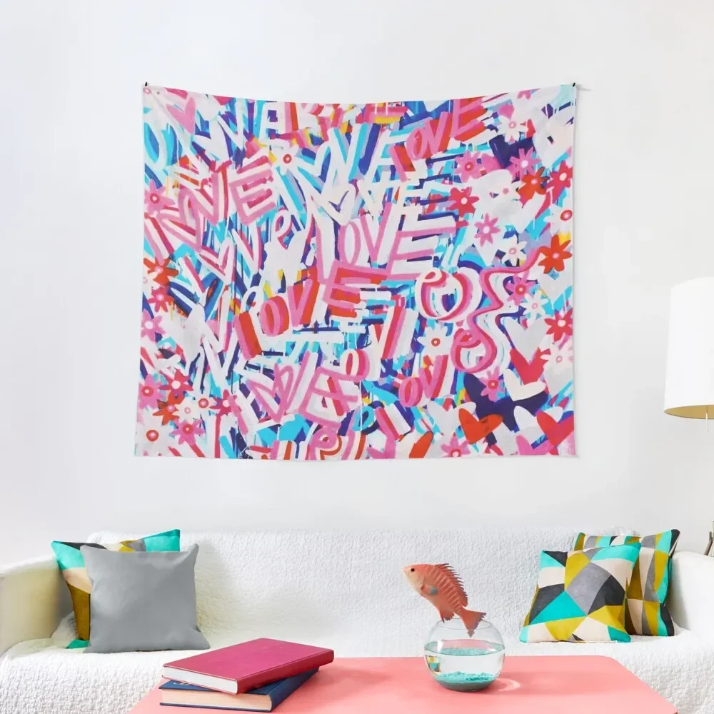 

LOVE LOVE LOVE Tapestry Room Ornaments Decoration Aesthetic Tapestry