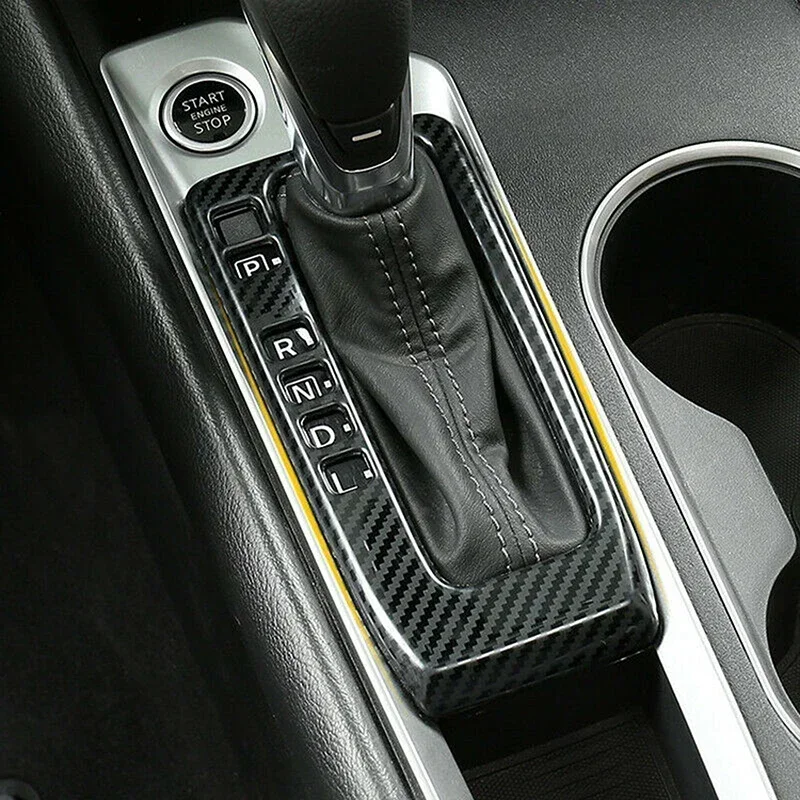 Car Interior Styling for Nissan Altima 2019 2020 2021 Gear Shift Center Panel Cover Trim Mouldings Carbon Fiber Look Accessories