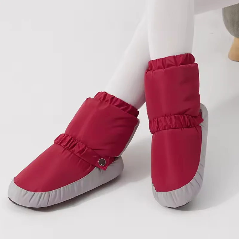 Ballet Shoes | Grey Trim Warm-Up Boots
