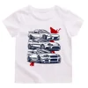 Cartoon Japan Anime Initial D Tshirt Kids Car Print Casual for Children Unisex Fashion T-shirts for Girls Boys Graphic Tee 3