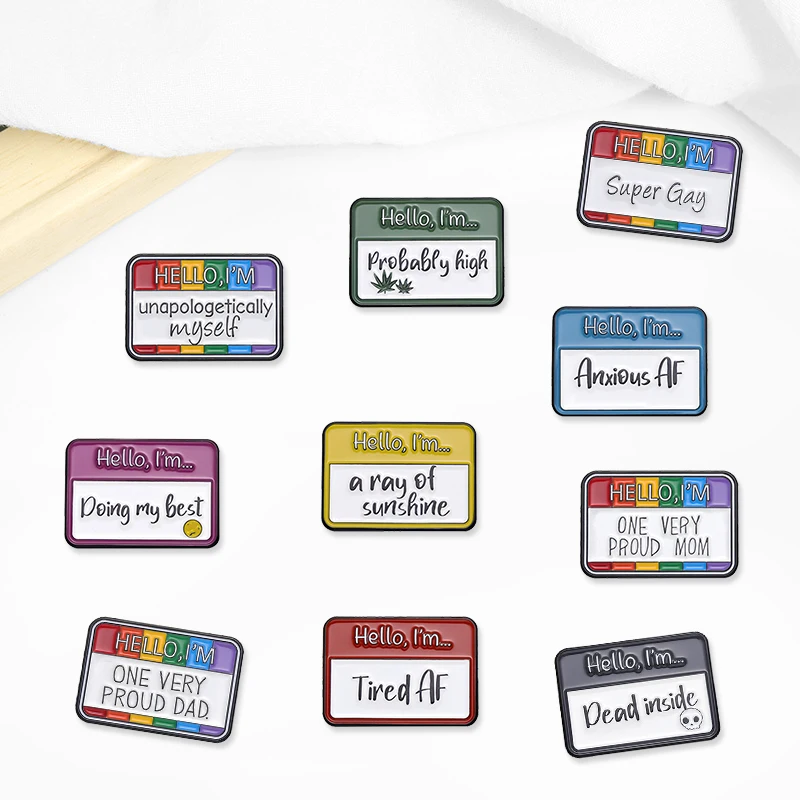 YOU'RE DOING GREAT Brooch Pin - Metal Lapel Badge With Oil Drop Enamel For Encouragement