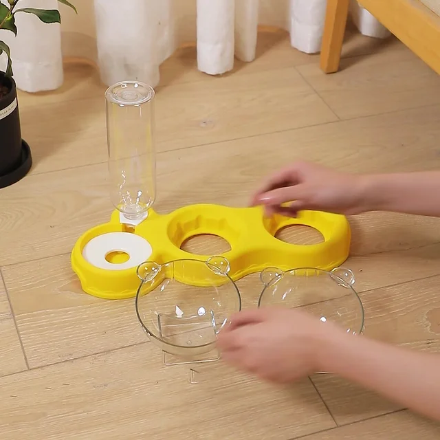 New  design hot sell Automatic Feeder 3-in-1 Drinking Environmental Protection Plastic and Safety Pet Supplies For Cats 3