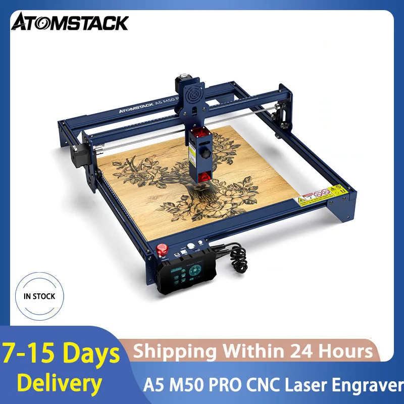 

ATOMSTACK A5 M50 Pro Laser Engraver 30mm Focal Length Cutting Offline Control Engraving Machine CNC Printer PK Sculpfun S9