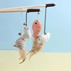 New Mouse Wooden Teasing Cat Rod Cat Toy Pet Supplies Feather Bell Wooden Rod Teasing Cat Stick 5