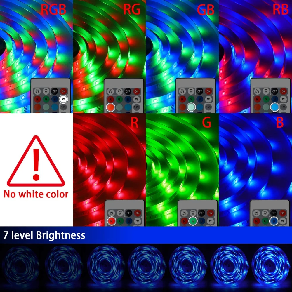 LED Strip Lights USB Bluetooth 5V RGB LED Lights Flexible LED Lamp Tape Ribbon RGB TV Desktop Screen BackLight Diode Tape Luces