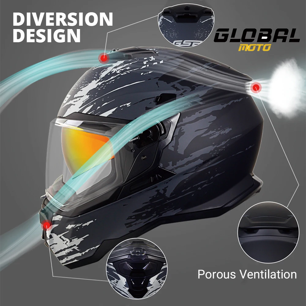 New Motocross Helmet Off-Road Motorcycle Helmet ABS Shell Ventilation Lightweight Unisex Adult Outdoor Sports Gear Hot Sale - Image 4