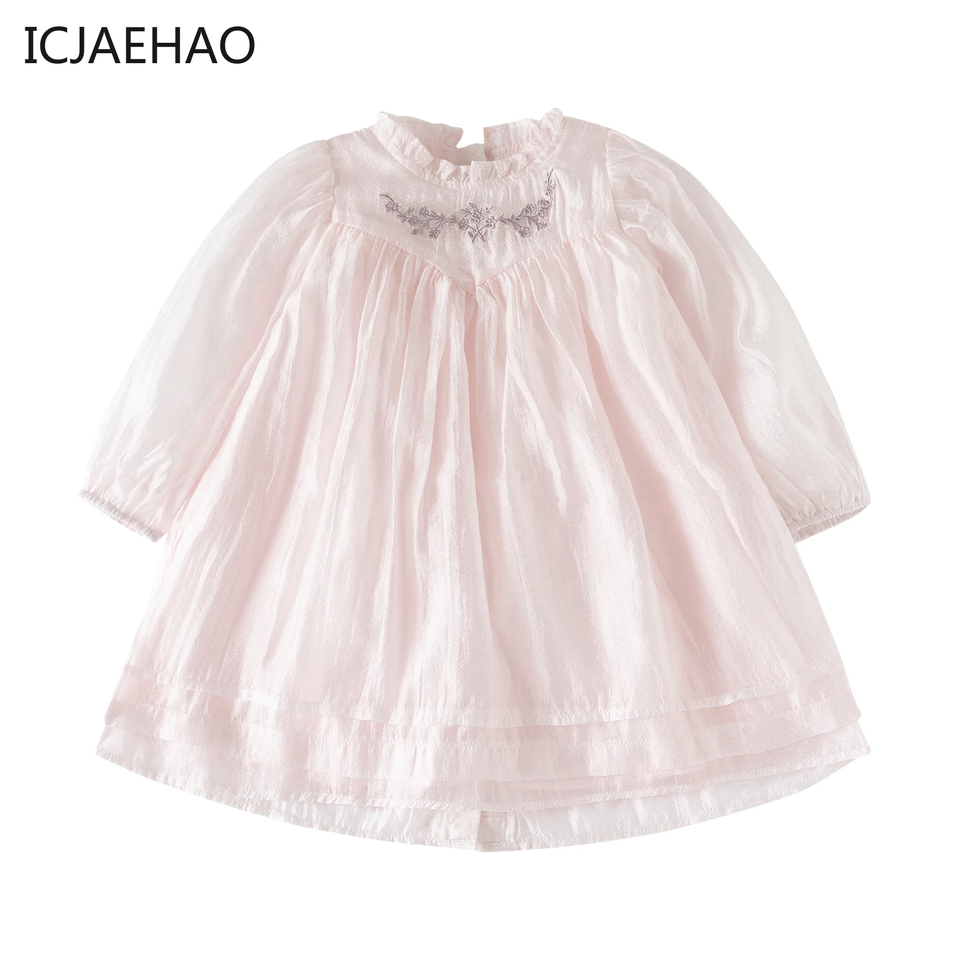 

Princess Embroidery Smocking Dress For Girls Spring Summer Children Boutique Smocked Clothes Newborns Embroidered Dresses Kids