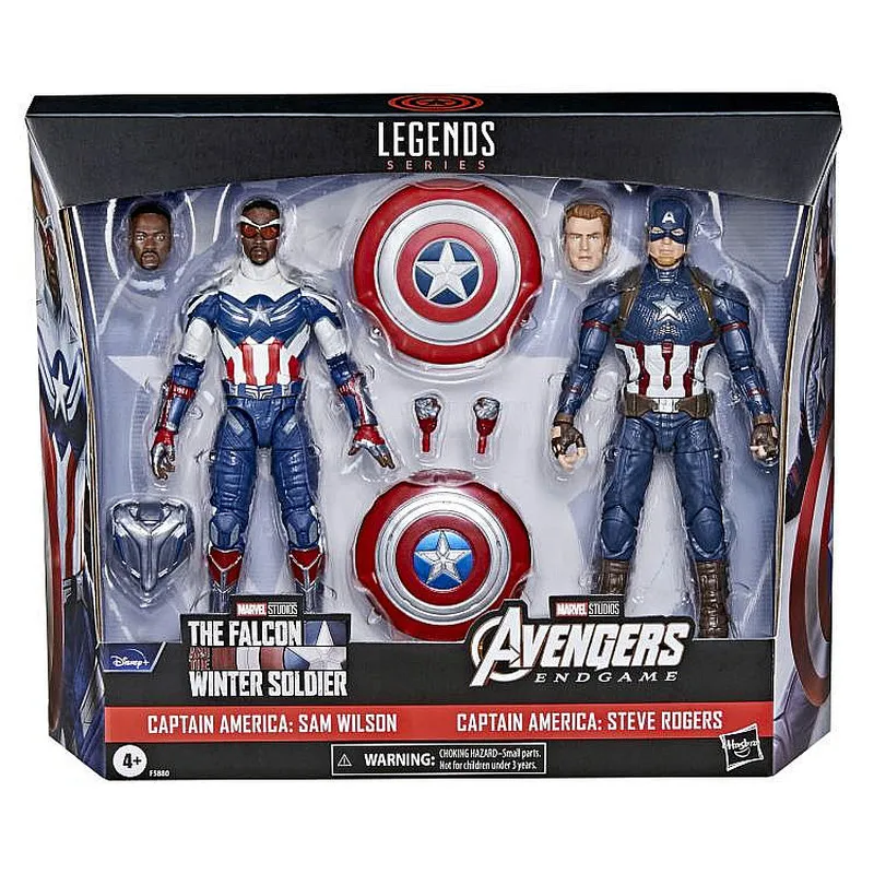 Original Ml Legends Falcon Captain America Action Figures Double Set Statue Mobili Da 6 Pollici Modello Bambola Ornamenti Da Collezione Regalo